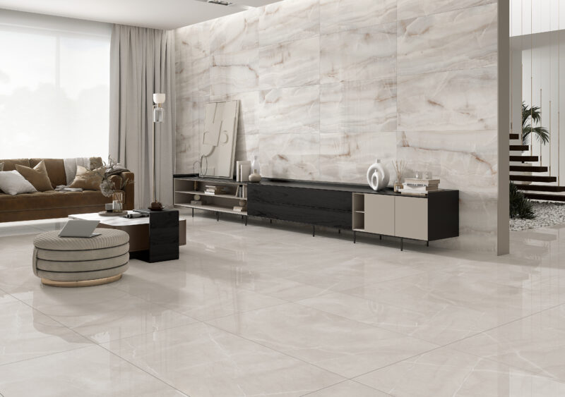 60X120 Piso Porcelánico - Marble Onyx White 2.16 m