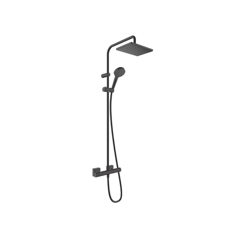 Vernis Shape Showerpipe 230 1jet EcoSmart con termostato - 26097670