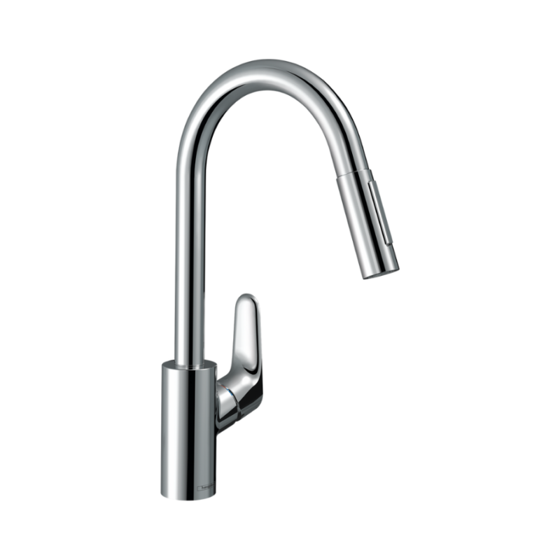 Focus M41 Mezclador monomando de cocina 240 con ducha extraíble, 2jet