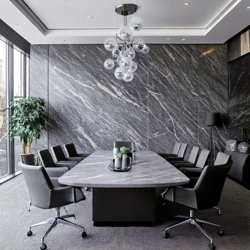 Placa 3mm Pietra Grey Glossy 1.22X2.44 m